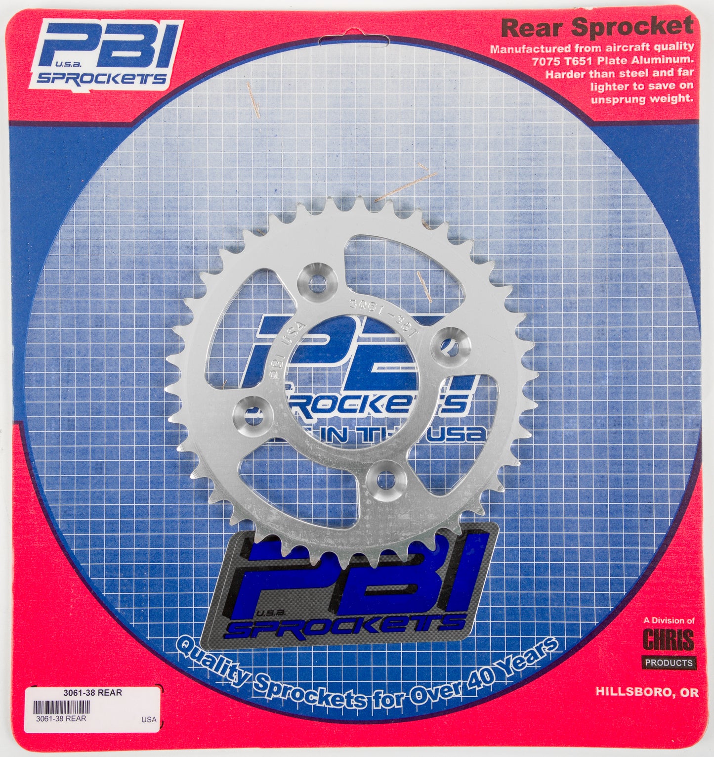 Rear Sprocket Aluminum 38t 420 Hon