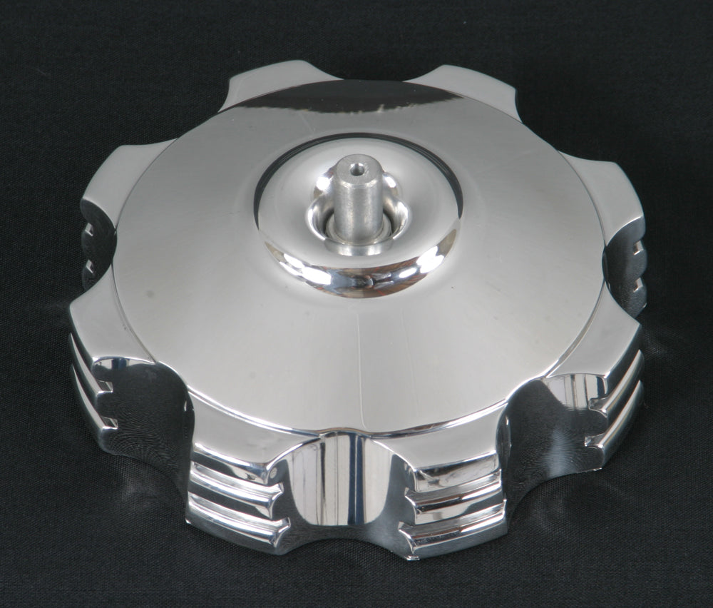 Billet Gas Cap (Black Flames)