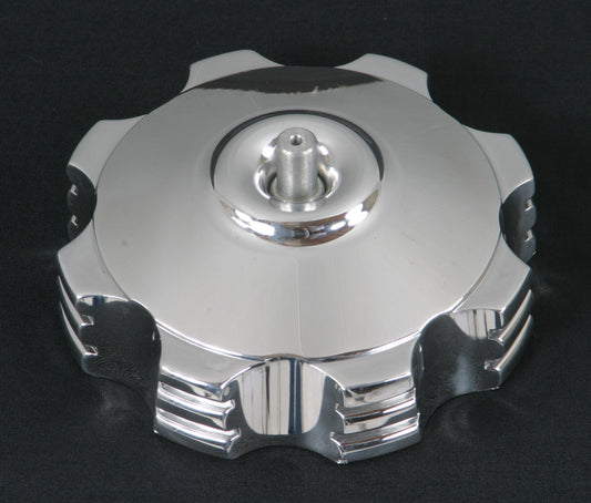 Billet Gas Cap (Black Flames)