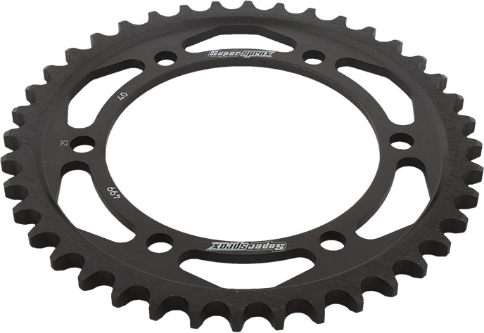 Rear Sprocket Steel 40t 530 Blk Kaw/Suz