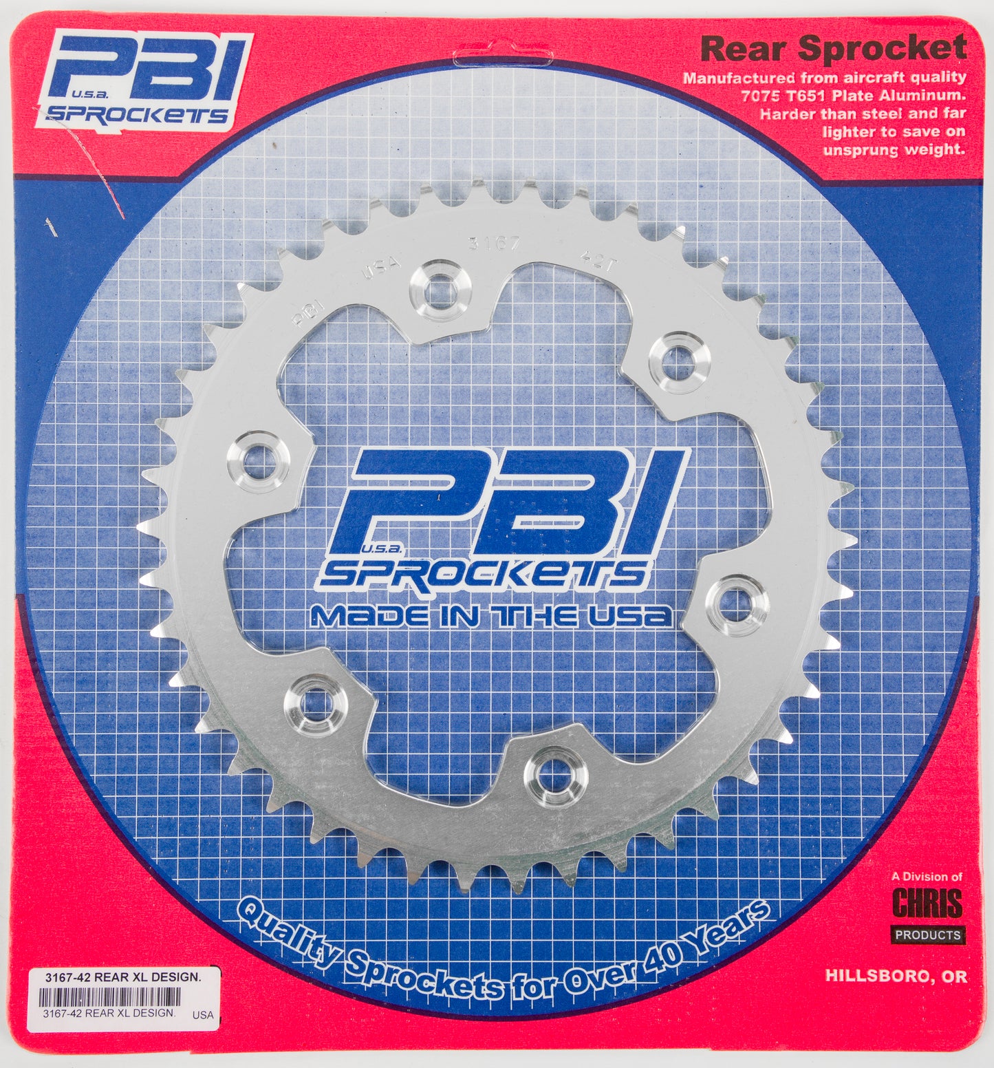 Rear Sprocket Aluminum 42t 520 Hon