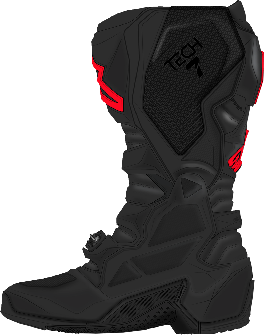 ALPINESTARS Tech 7 Boots - Fluorescent Red/Black - US 10 / EU 44.5 2012025-1030-10