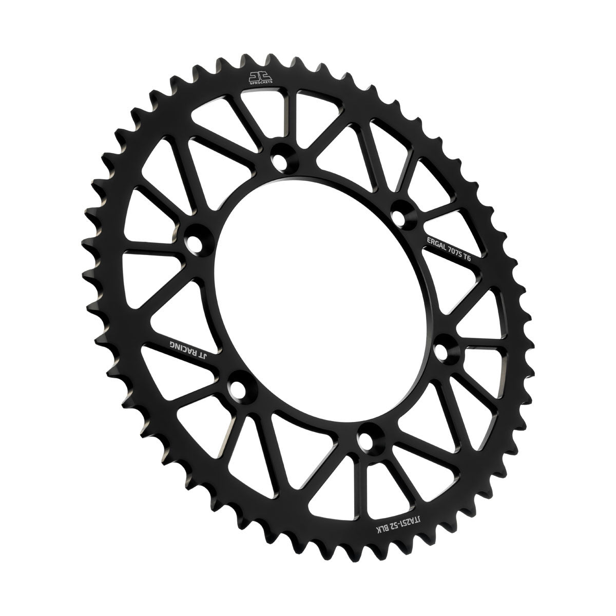 Rear Racelite Sprocket Alum 52t 520 Blk Hon/Yam