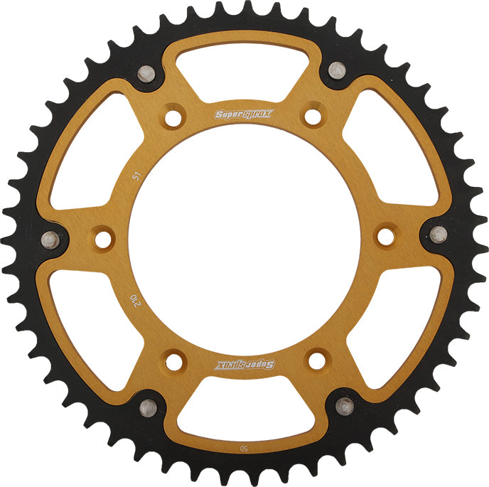 Rear Stealth Sprocket Alu/Stl 51t 520 Gld Hon