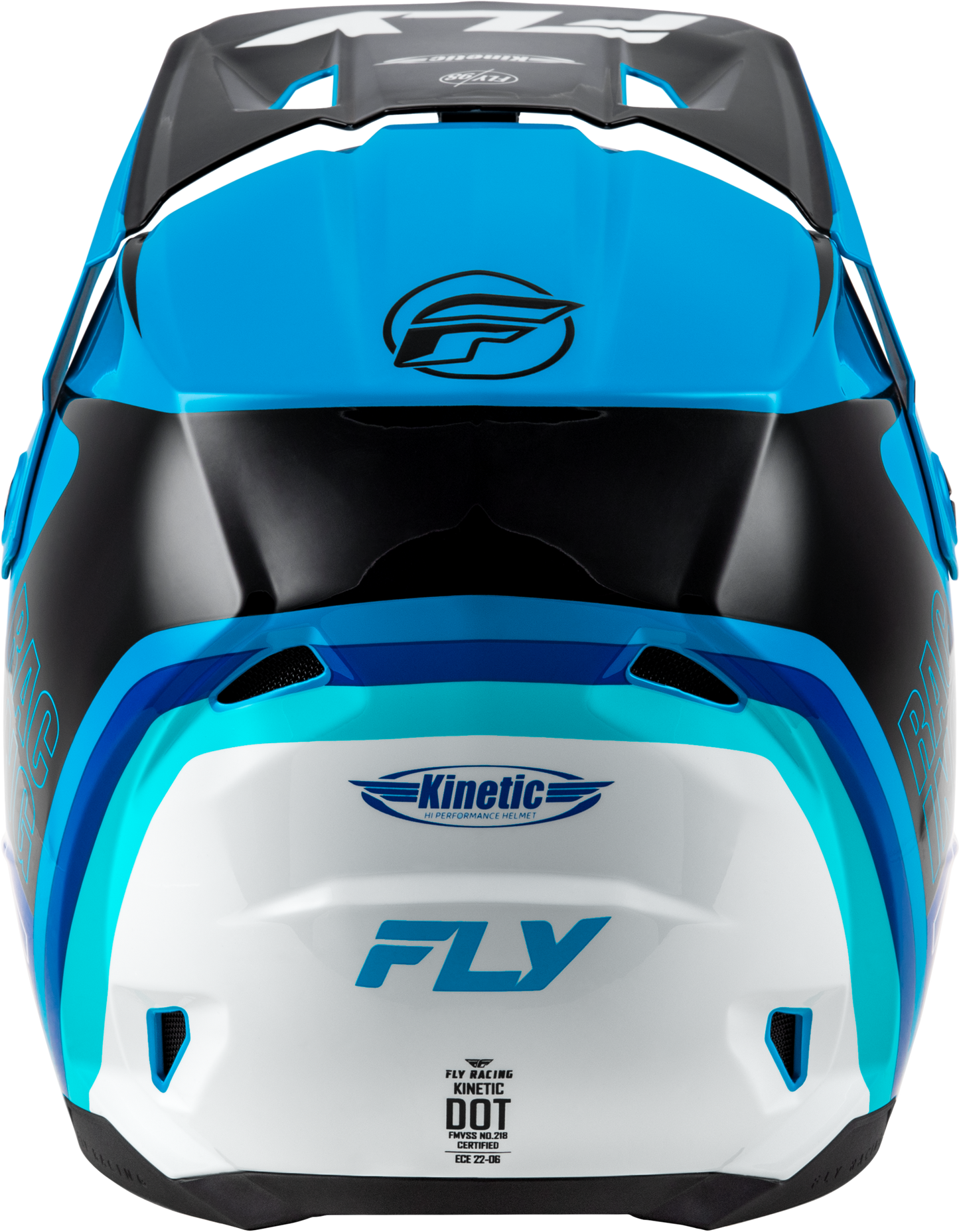 Kinetic Rally Helmet Blue/Black/White Lg
