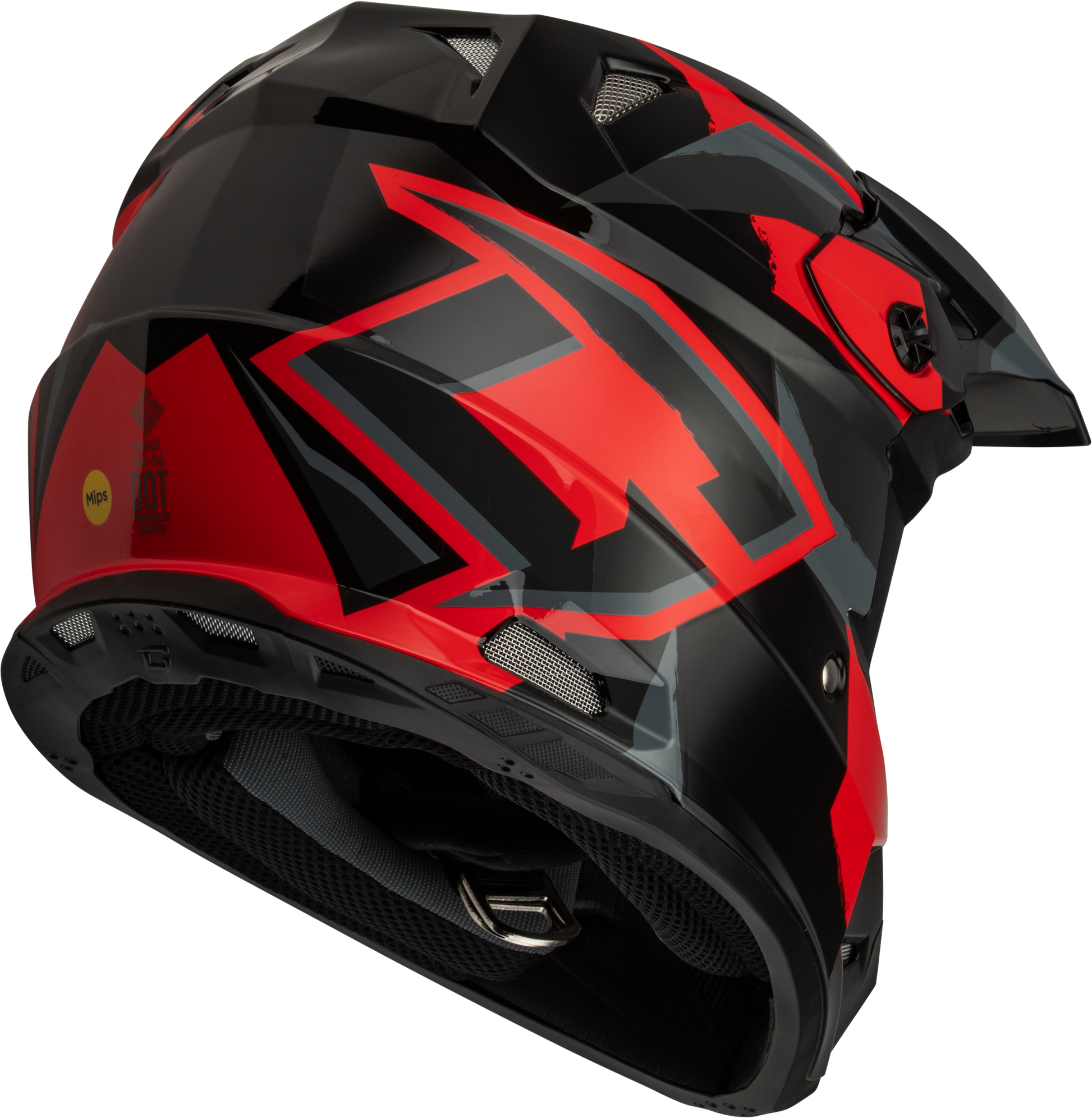 Mx 96s Splinter Helmet Black/Red Sm