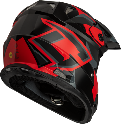 Mx 96s Splinter Helmet Black/Red Sm