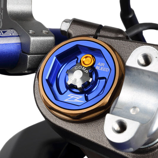 Front Fork Top Cap Blue