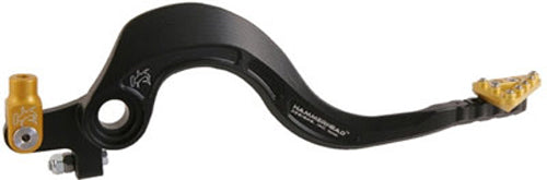 Rear Brake Lever Kit Billet Alum Tip Black/Gold