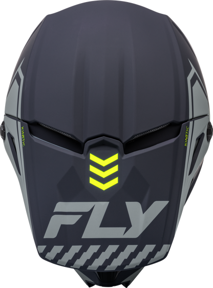 Youth Kinetic Menace Helmet Matte Grey/Hi Vis Yl