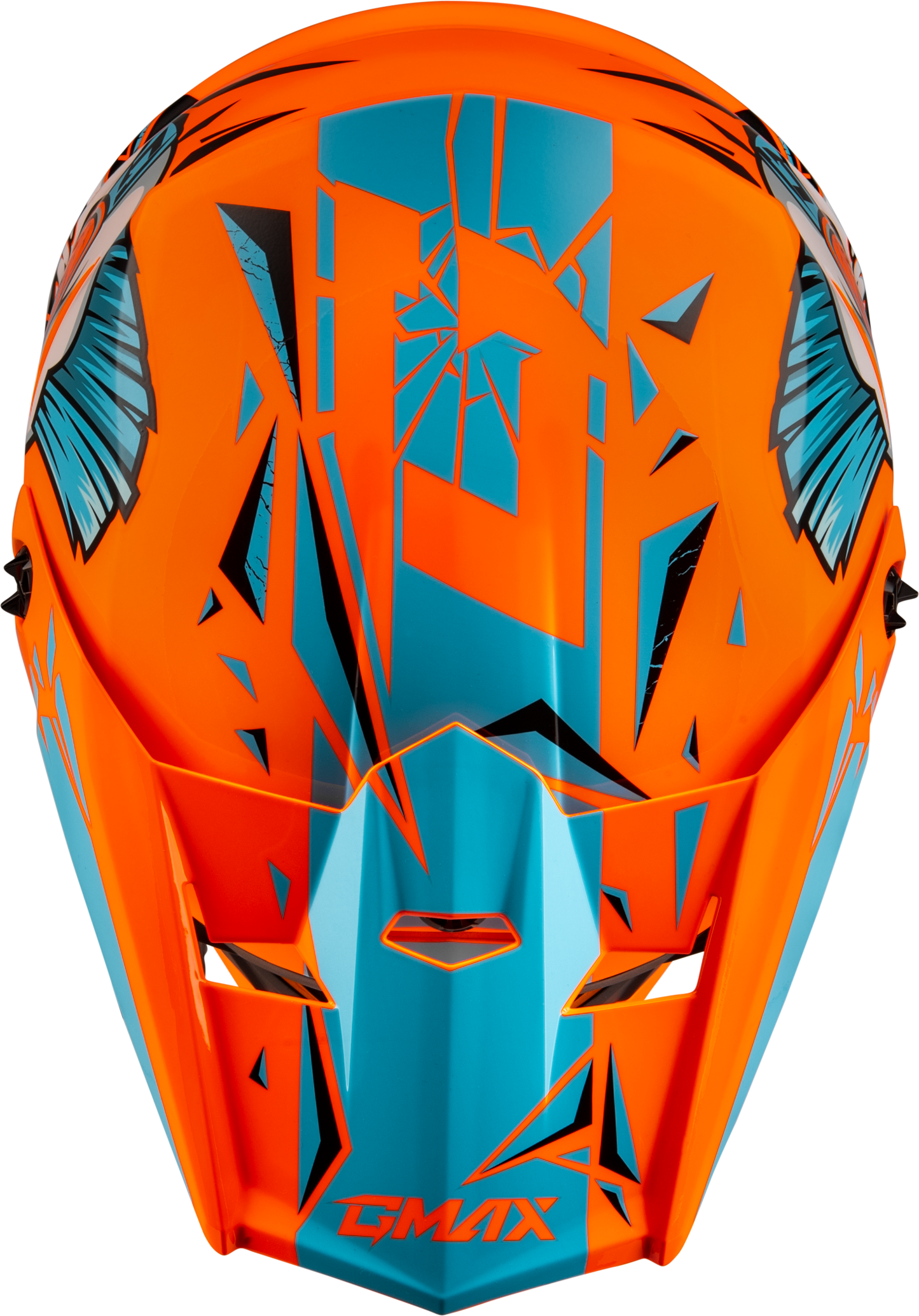 Youth Mx 46y Unstable Helmet Hi Vis Orange/Blue Yl
