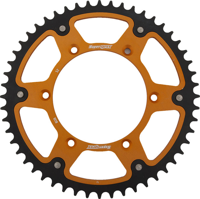 Rear Stealth Sprocket Alu/Stl 52t 520 Gld Kaw/Suz