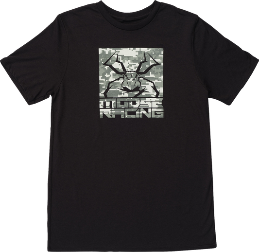 MOOSE OFFROAD Youth Agroid T-Shirt - Camo Black - Large 3032-3819