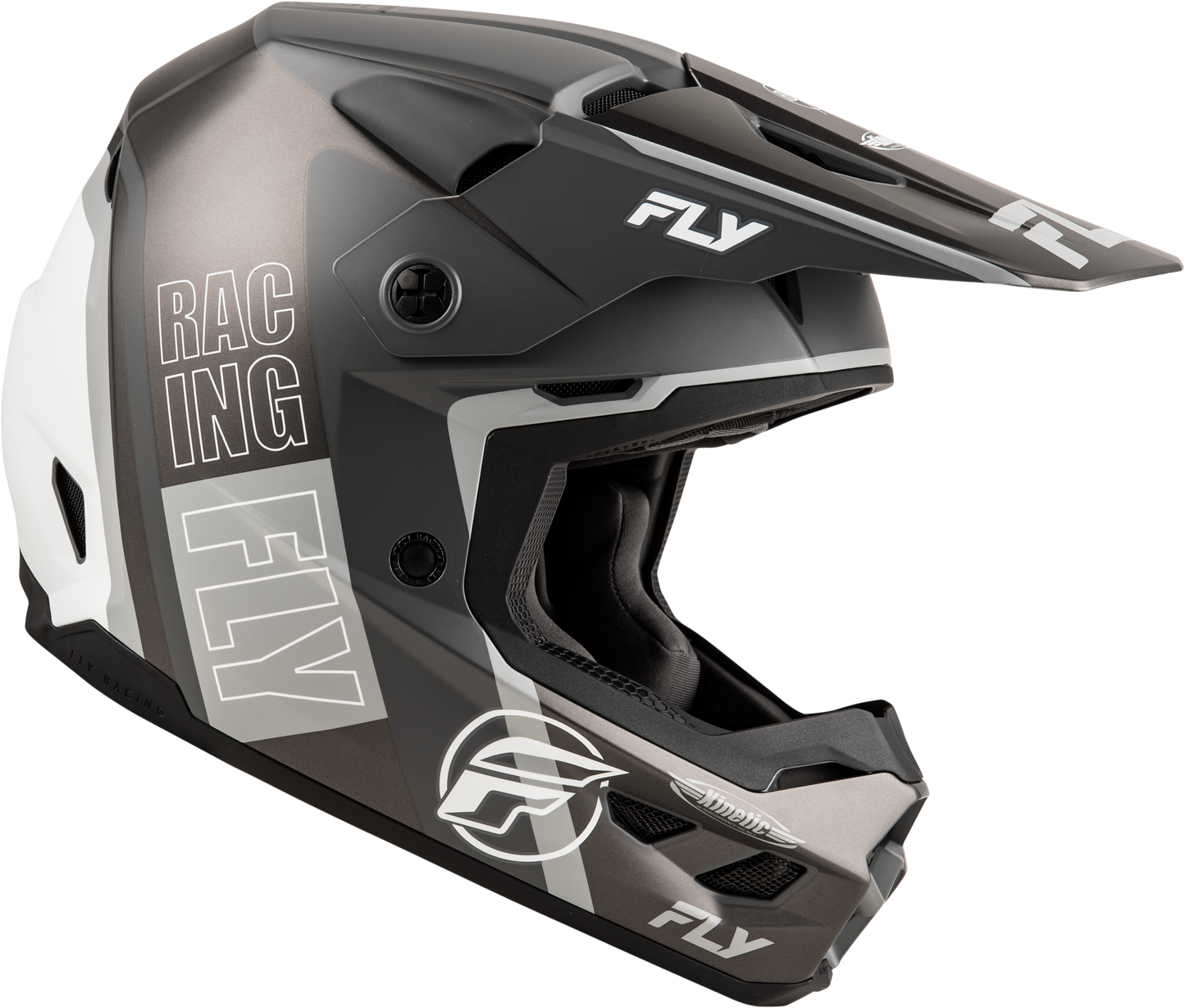 Kinetic Rally Helmet Matte Grey/Black/White 2x