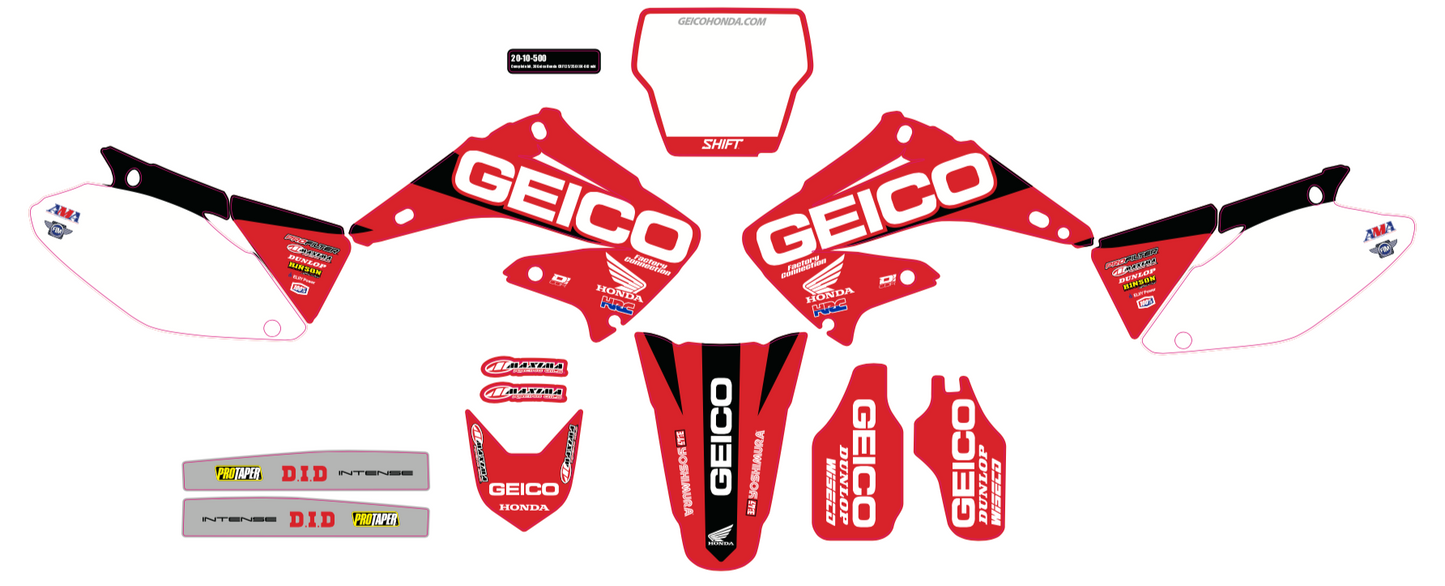 Complete Kit 20 Mek Kxf 450 (16 18) Wht Bg