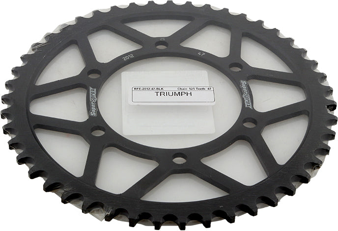 Rear Sprocket Steel 47t 525 Blk Tri