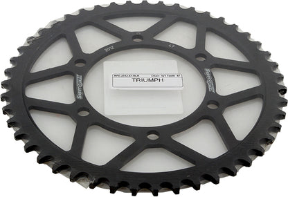 Rear Sprocket Steel 47t 525 Blk Tri