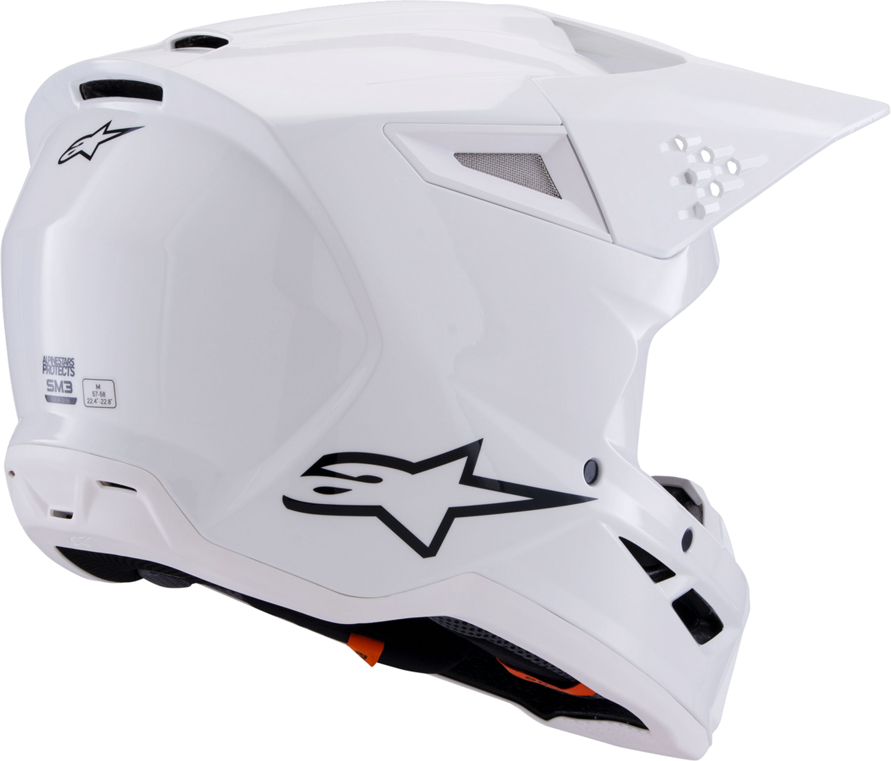 ALPINESTARS SM3 Helmet - Solid - Gloss White - 2XL 8300326-2180-XXL