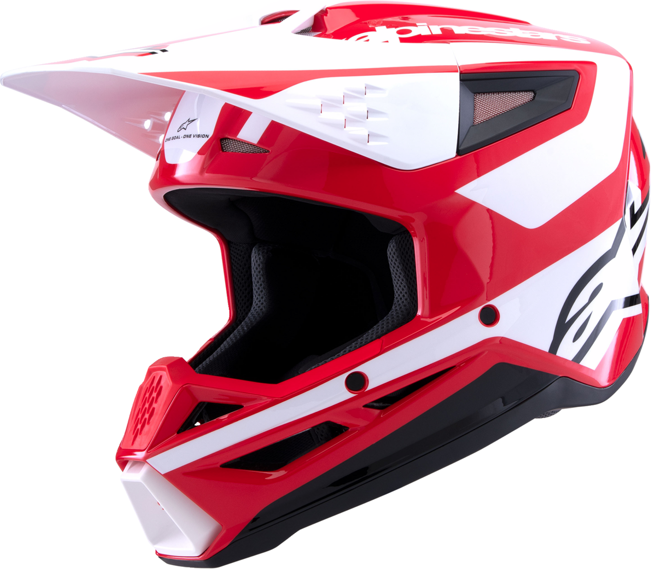 ALPINESTARS SM3 Helmet - Heat - Gloss Red/White/Black - Large 8301026-3126-L