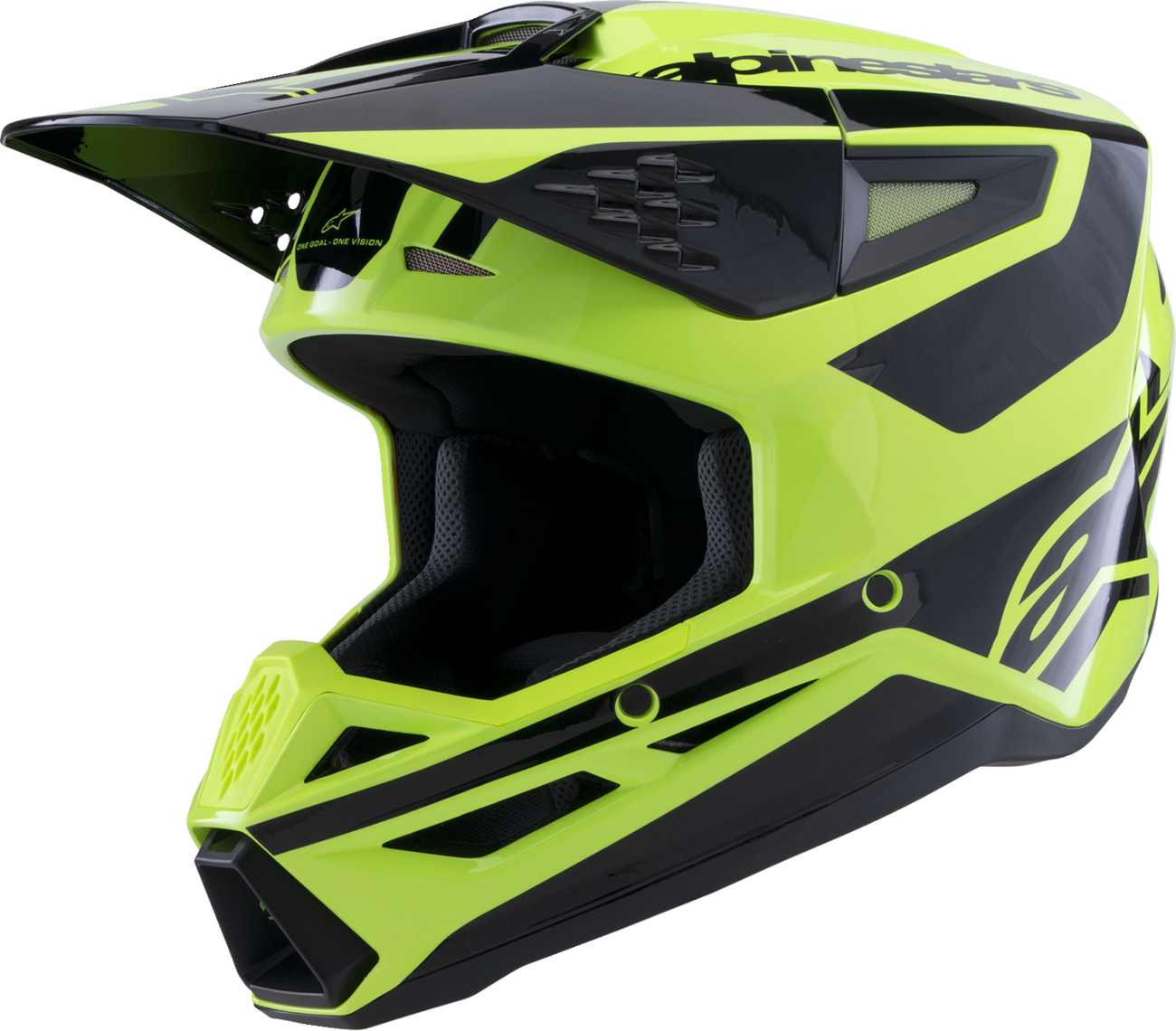 ALPINESTARS SM3 Helmet - Heat - Gloss Yellow Fluo/Black - Small 8301026-5011-S