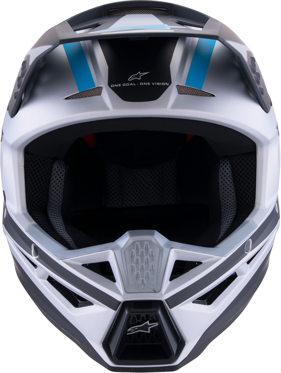 ALPINESTARS SM3 Helmet - Heat - Matte Silver/Blue/Black - XL 8301026-1949-XL