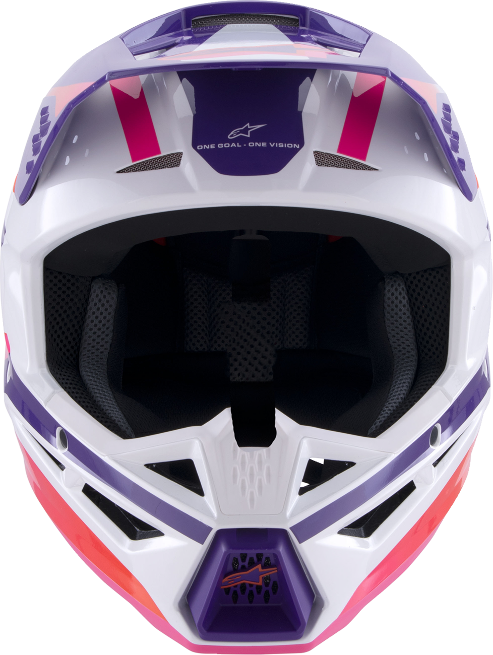 ALPINESTARS SM3 Helmet - Heat - Gloss White/Purple/Pink - Small 8301026-2052-S
