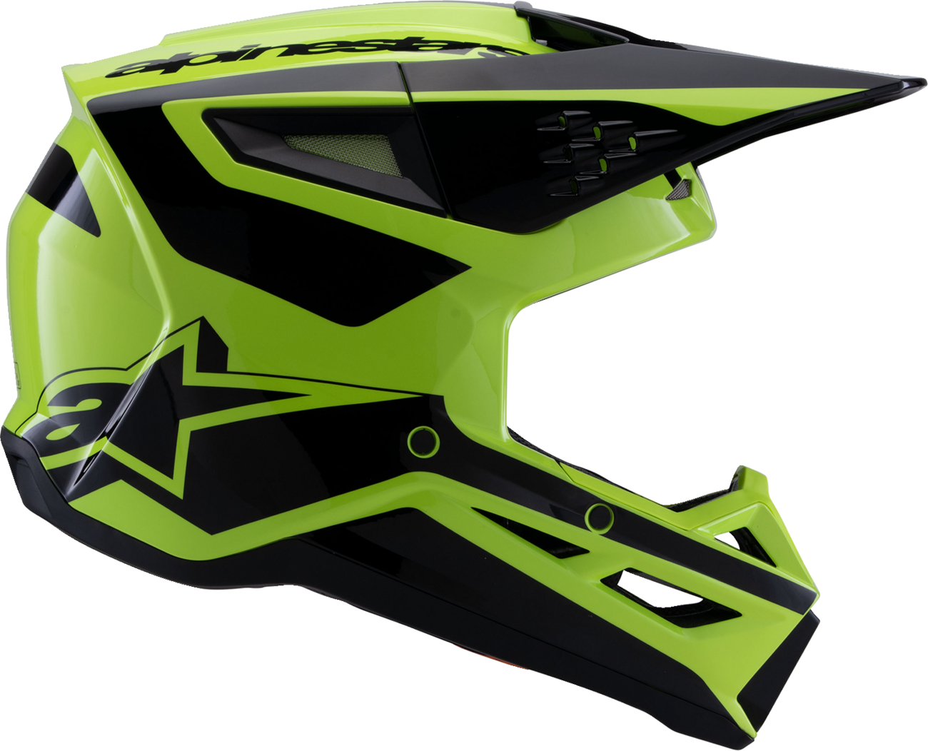 ALPINESTARS SM3 Helmet - Heat - Gloss Yellow Fluo/Black - Large 8301026-5011-L
