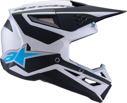 ALPINESTARS SM3 Helmet - Heat - Matte Silver/Blue/Black - Large 8301026-1949-L