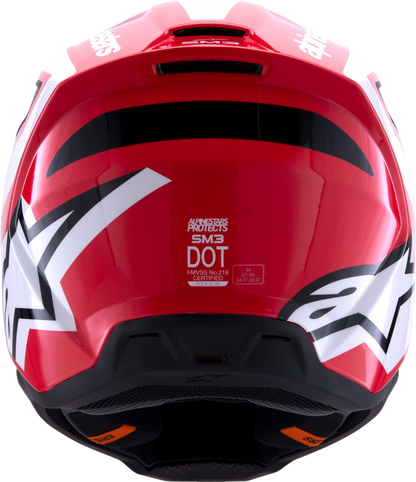 ALPINESTARS SM3 Helmet - Heat - Gloss Red/White/Black - XL 8301026-3126-XL
