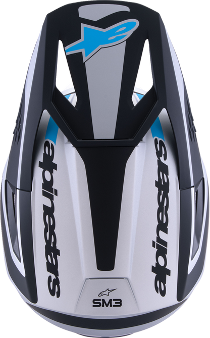 ALPINESTARS SM3 Helmet - Heat - Matte Silver/Blue/Black - Large 8301026-1949-L