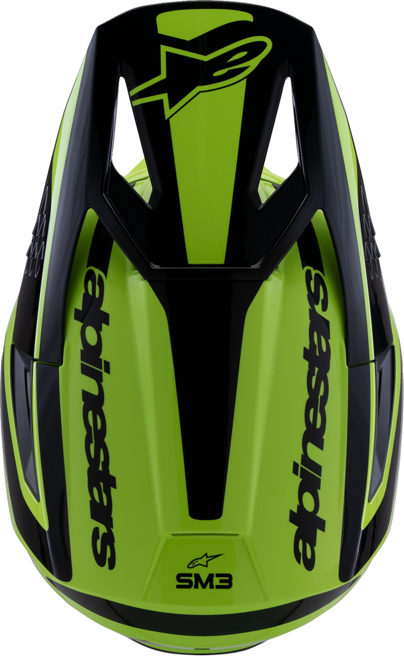 ALPINESTARS SM3 Helmet - Heat - Gloss Yellow Fluo/Black - Medium 8301026-5011-M