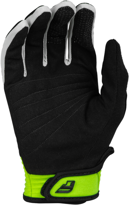 Youth F 16 Gloves Black/Neon Green Ym