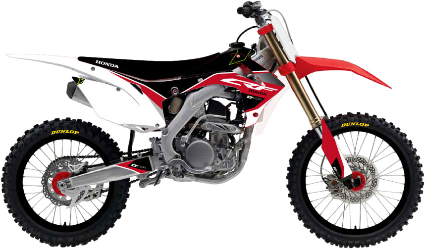 Honda Raceline Graphics Complete Kit White