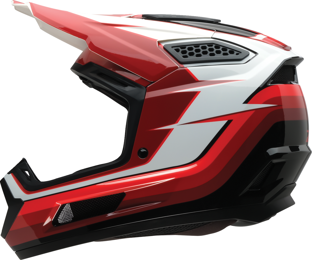 Z1R Dirt Maxx Helmet - Vortex - Red/White - Medium 0110-9336