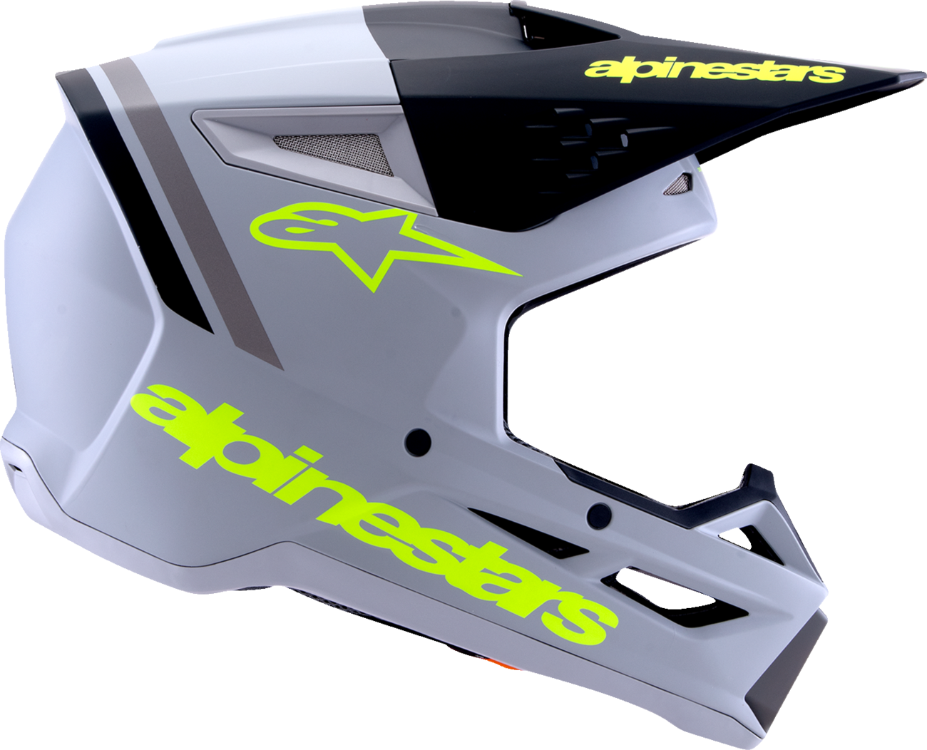 ALPINESTARS SM3 Helmet - Radium - Matte Gray/Black/Yellow Fluo - Medium 8300826-9510-M