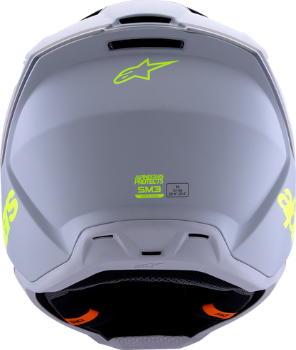 ALPINESTARS SM3 Helmet - Radium - Matte Gray/Black/Yellow Fluo - Medium 8300826-9510-M