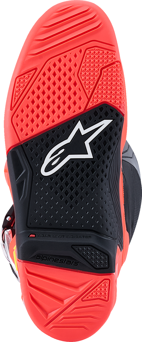 ALPINESTARS Tech 7 Boots - Black/Fluorescent Red/Fluorescent Pink - US 9 / EU 43 2012025-1576-9