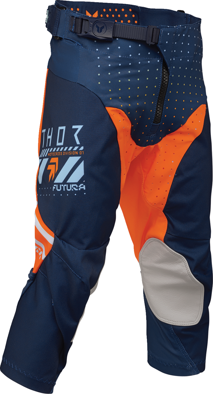 THOR Youth Launchmode Futura Pants - Navy/Orange - US 26 2903-2613