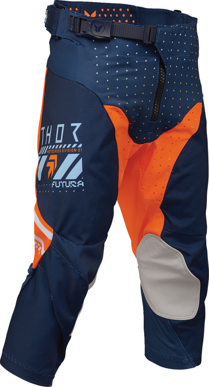 THOR Youth Launchmode Futura Pants - Navy/Orange - US 26 2903-2613