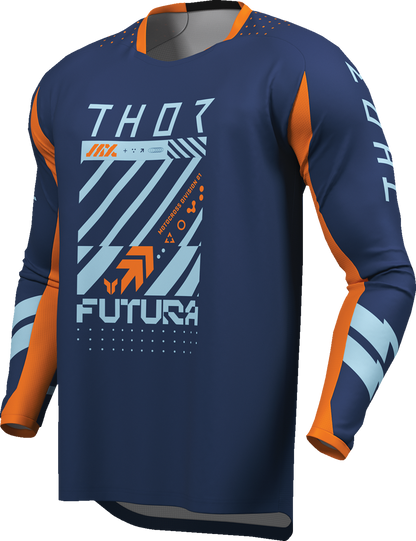 THOR Youth Launchmode Futura Jersey - Navy/Orange - XL 2912-2601