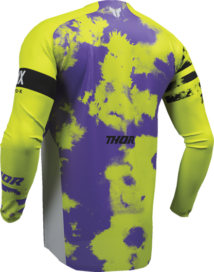 THOR Youth Launchmode Bleach Jersey - Gray/Acid - Small 2912-2580
