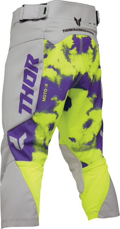 THOR Youth LAUNCHMODE Bleach Pants - Gray/Acid - US 24 2903-2618