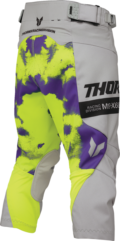 THOR Youth Launchmode Bleach Pants - Gray/Acid - US 26 2903-2619
