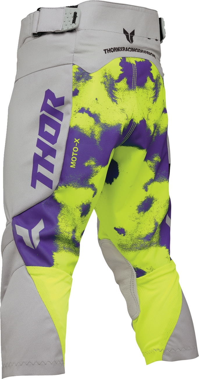 THOR Youth Launchmode Bleach Pants - Gray/Acid - US 28 2903-2620