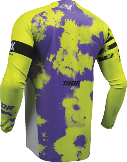THOR Launchmode Bleach Jersey - Gray/Acid - Medium 2910-8401