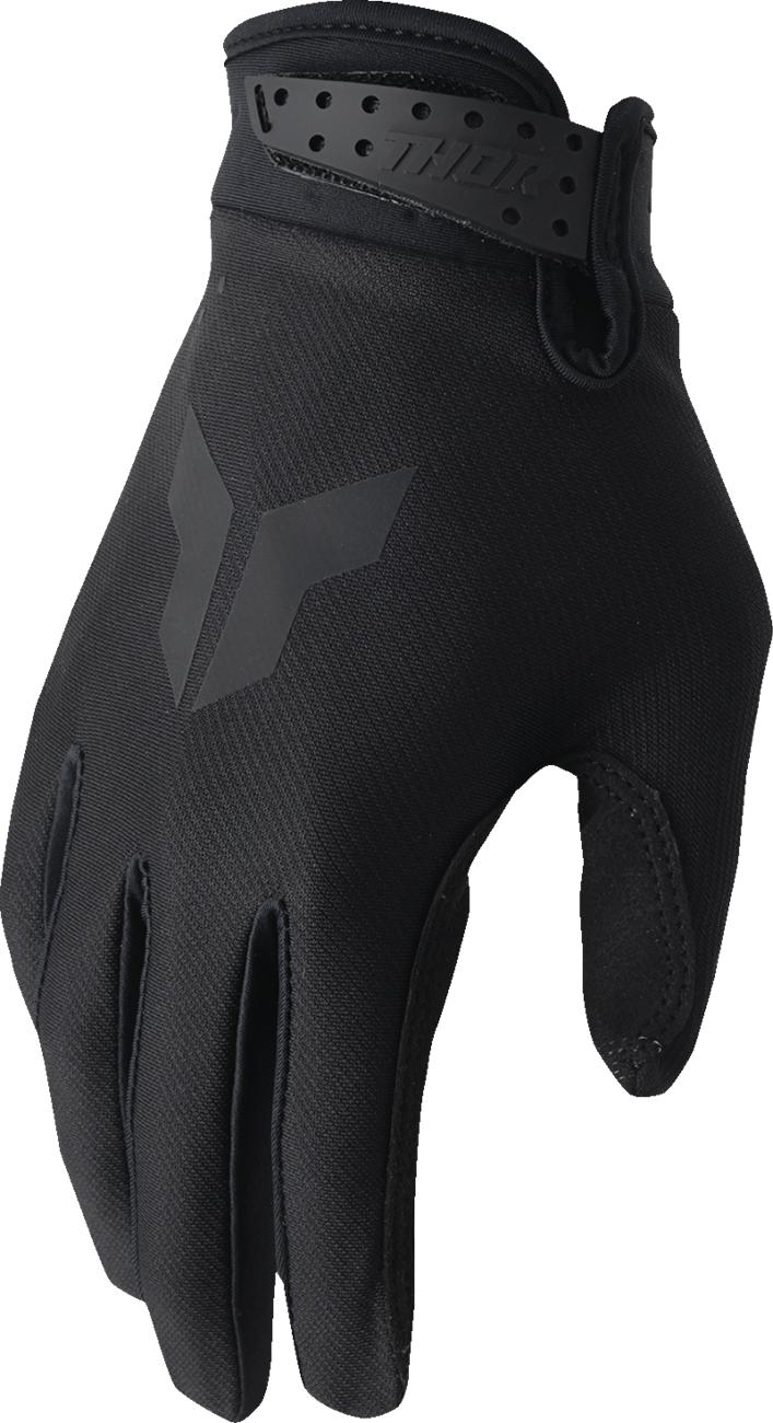 THOR Youth Launchmode Split Gloves - Black - Large 3332-1942