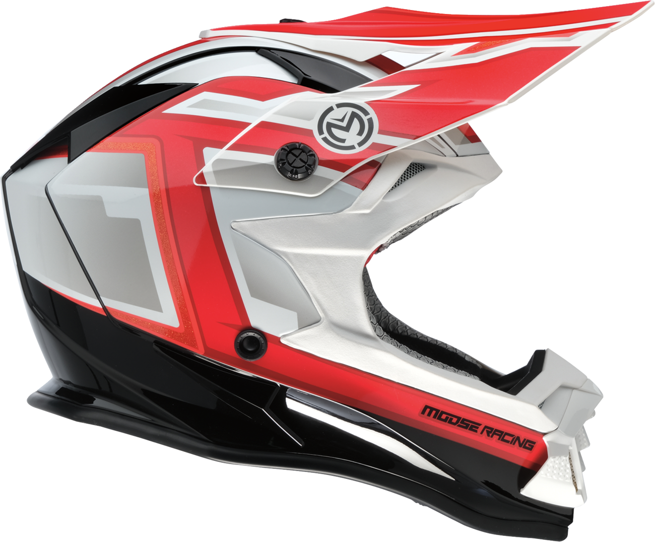 MOOSE OFFROAD MR3 Helmet - F.A.F. - White/Black/Red - Medium 0110-8934