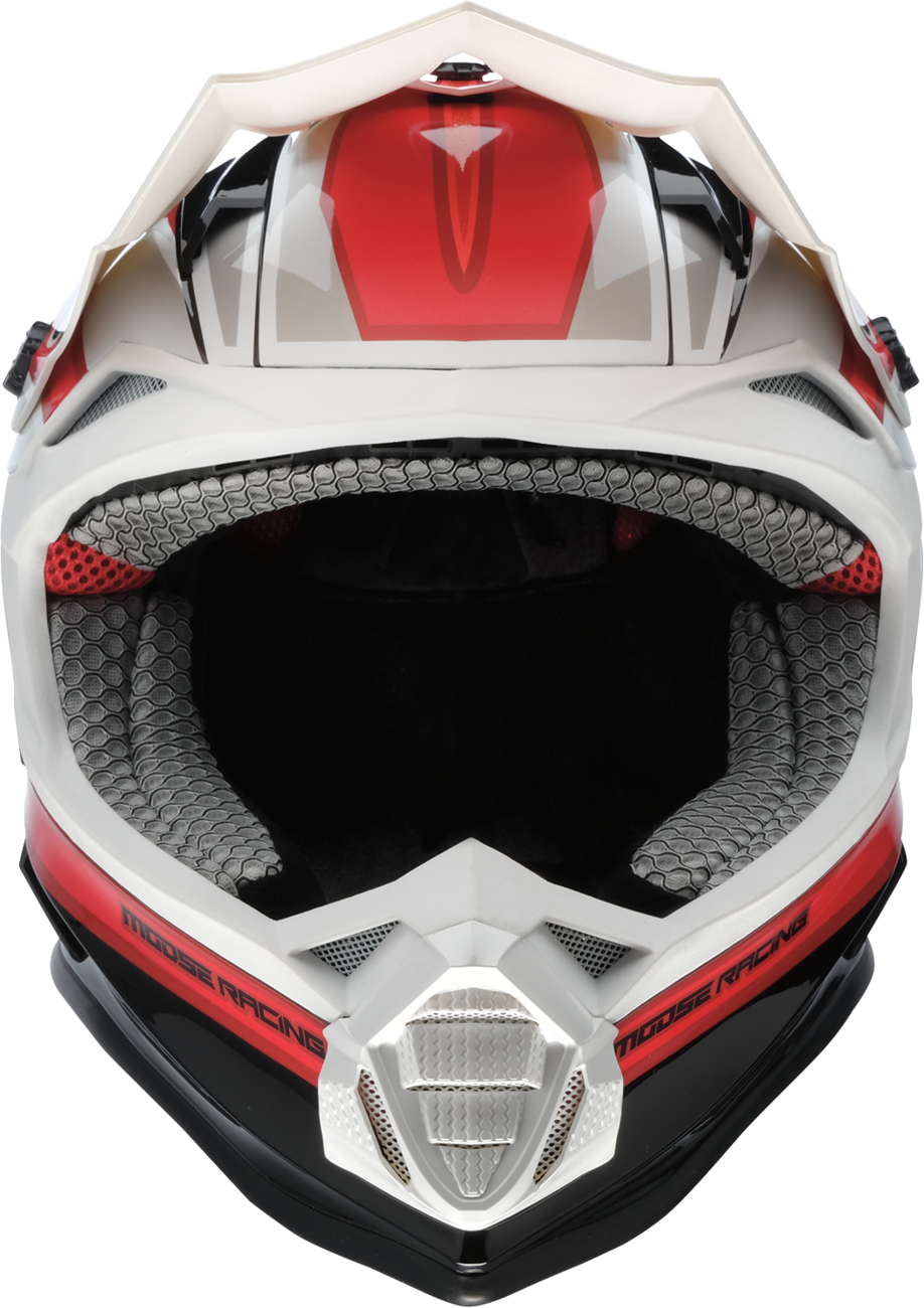 MOOSE OFFROAD MR3 Helmet - F.A.F. - White/Black/Red - Medium 0110-8934