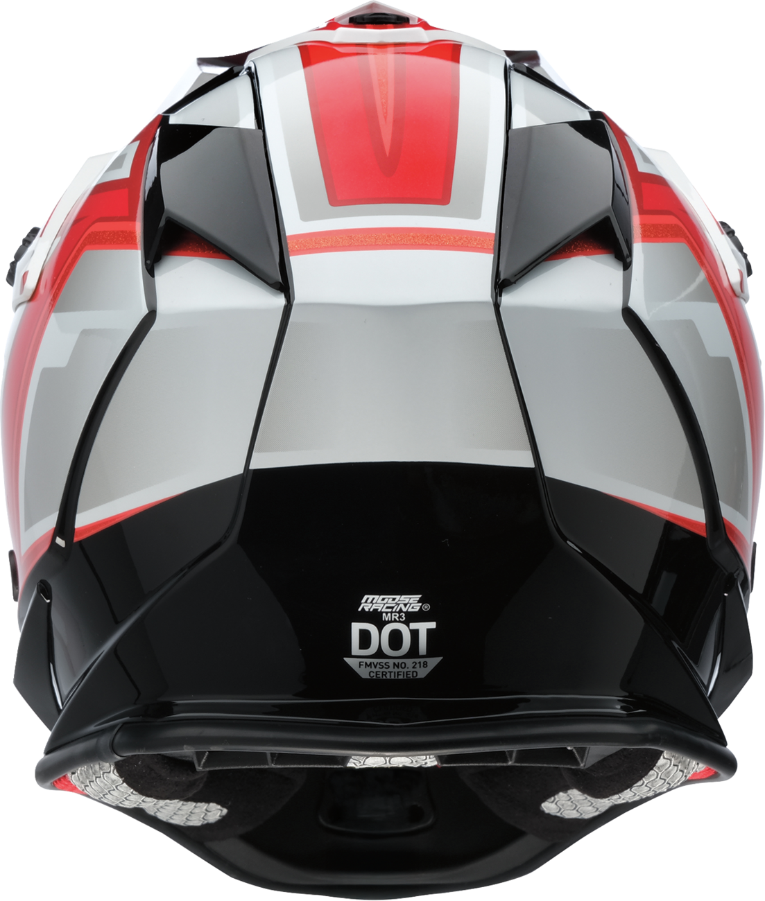 MOOSE OFFROAD MR3 Helmet - F.A.F. - White/Black/Red - Medium 0110-8934