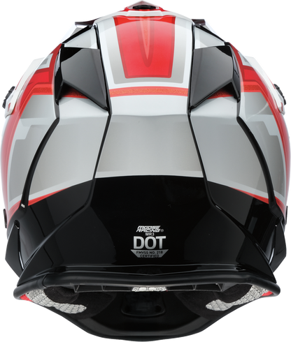 MOOSE OFFROAD MR3 Helmet - F.A.F. - White/Black/Red - Medium 0110-8934